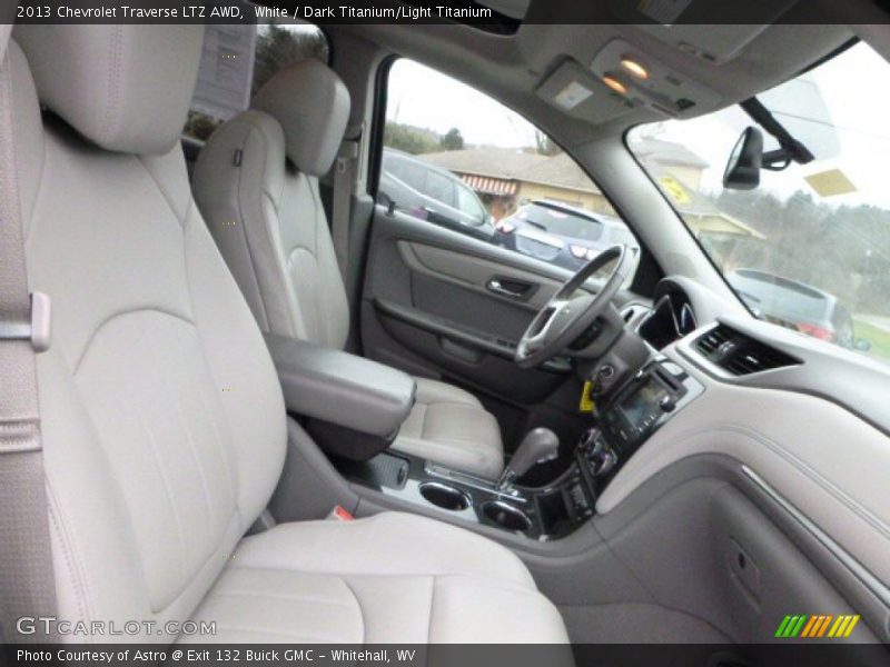White / Dark Titanium/Light Titanium 2013 Chevrolet Traverse LTZ AWD