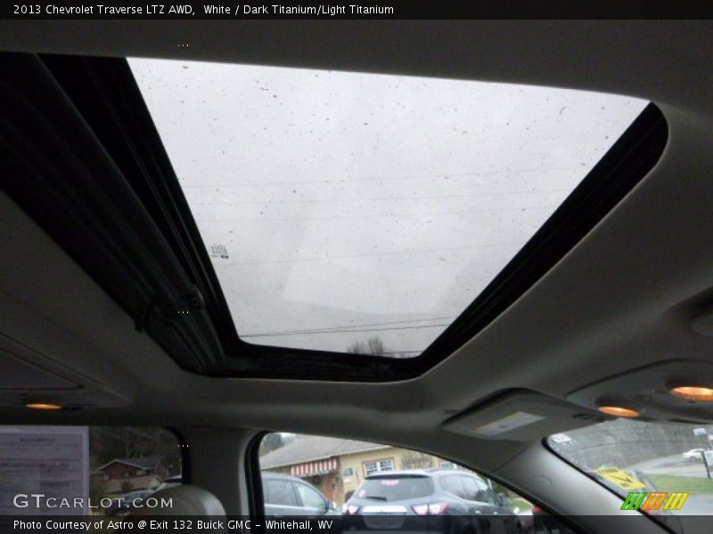 White / Dark Titanium/Light Titanium 2013 Chevrolet Traverse LTZ AWD