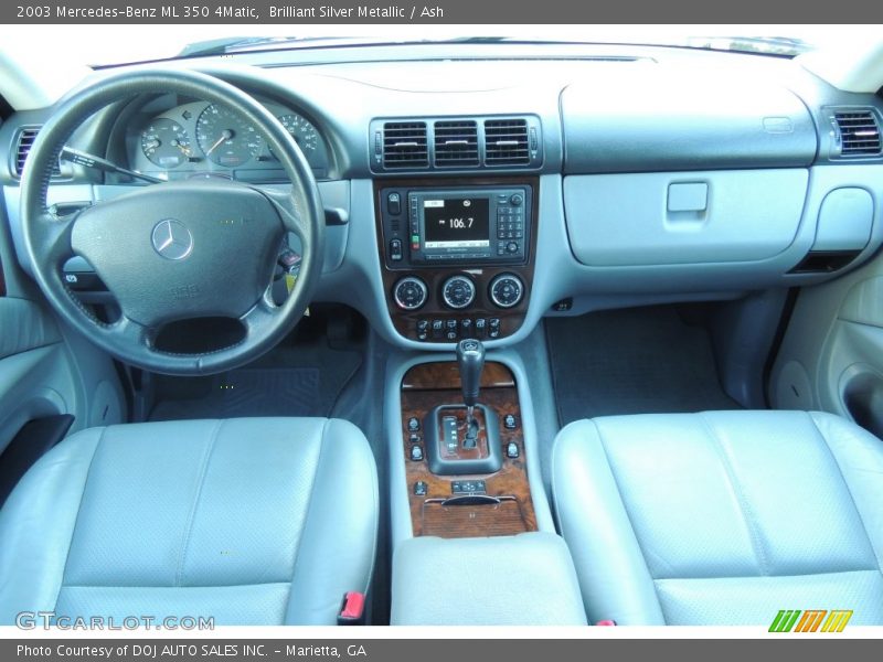 Brilliant Silver Metallic / Ash 2003 Mercedes-Benz ML 350 4Matic