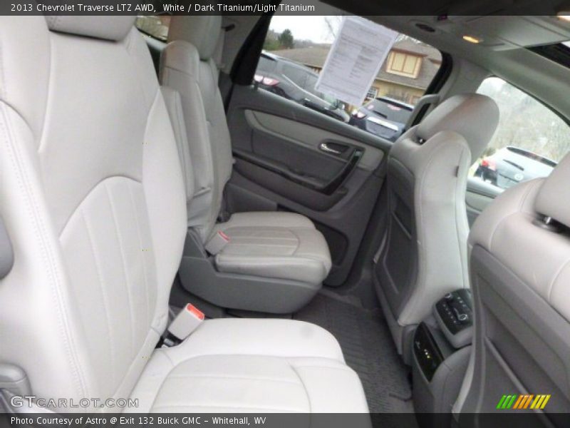 White / Dark Titanium/Light Titanium 2013 Chevrolet Traverse LTZ AWD