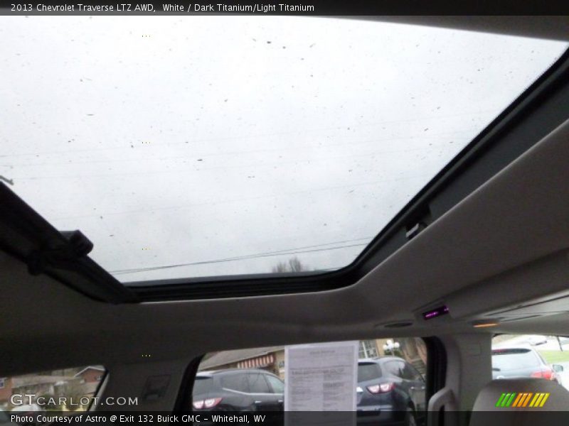 White / Dark Titanium/Light Titanium 2013 Chevrolet Traverse LTZ AWD