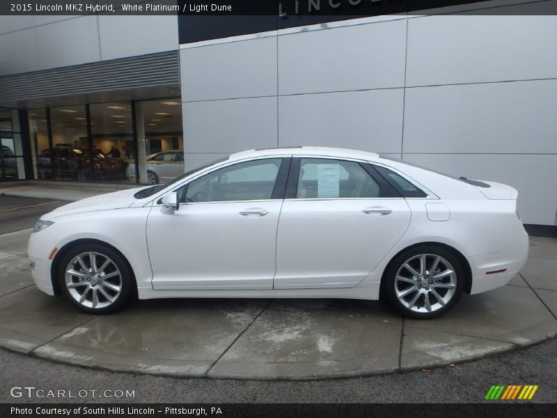  2015 MKZ Hybrid White Platinum