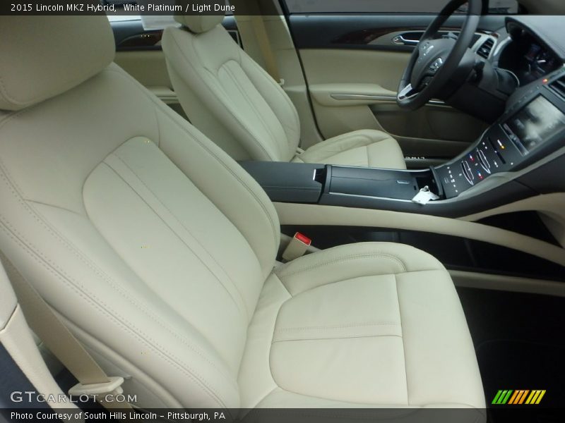 White Platinum / Light Dune 2015 Lincoln MKZ Hybrid