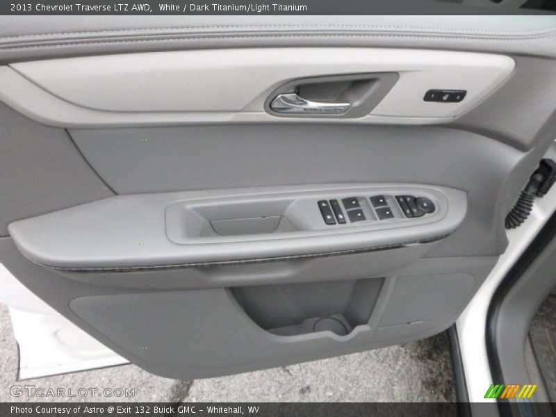 White / Dark Titanium/Light Titanium 2013 Chevrolet Traverse LTZ AWD