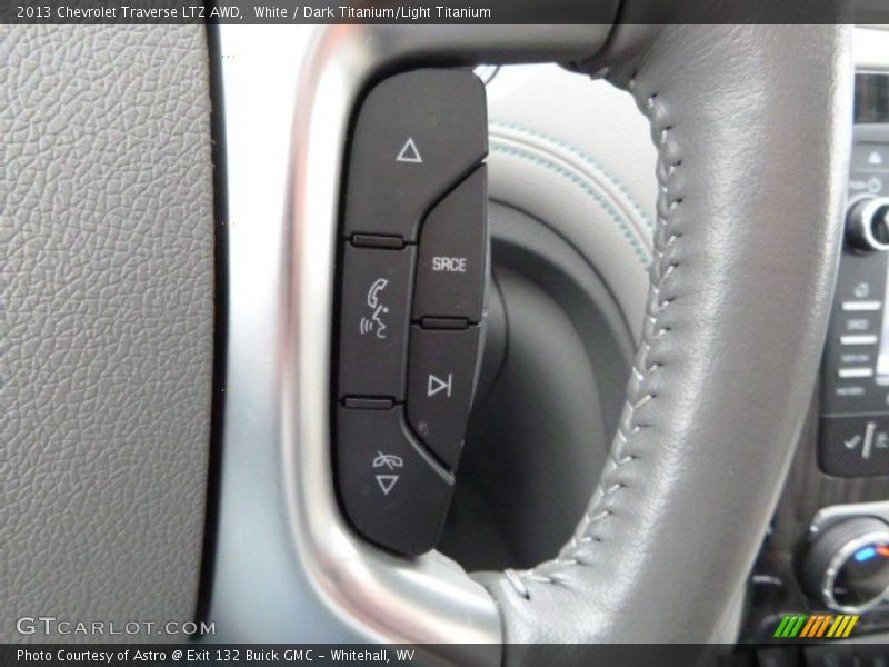 White / Dark Titanium/Light Titanium 2013 Chevrolet Traverse LTZ AWD