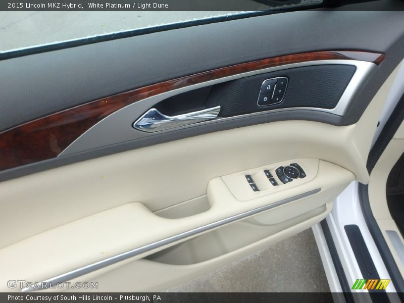 White Platinum / Light Dune 2015 Lincoln MKZ Hybrid