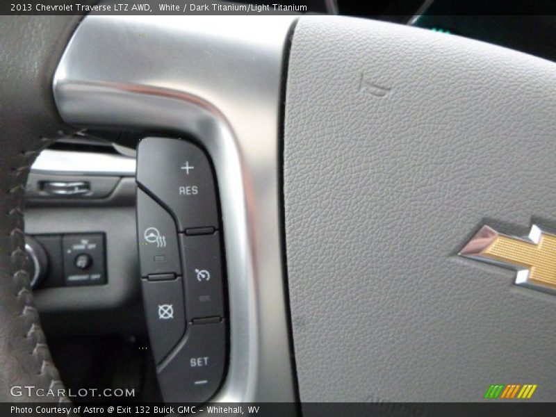 White / Dark Titanium/Light Titanium 2013 Chevrolet Traverse LTZ AWD