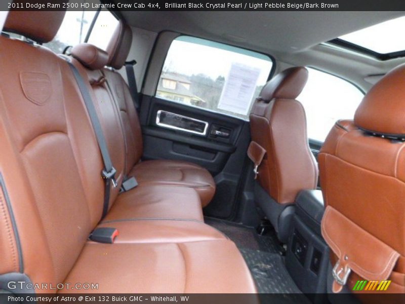 Brilliant Black Crystal Pearl / Light Pebble Beige/Bark Brown 2011 Dodge Ram 2500 HD Laramie Crew Cab 4x4