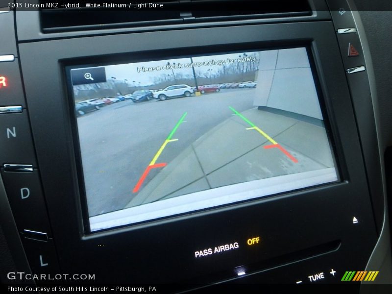 White Platinum / Light Dune 2015 Lincoln MKZ Hybrid