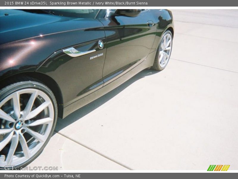 Sparkling Brown Metallic / Ivory White/Black/Burnt Sienna 2015 BMW Z4 sDrive35i