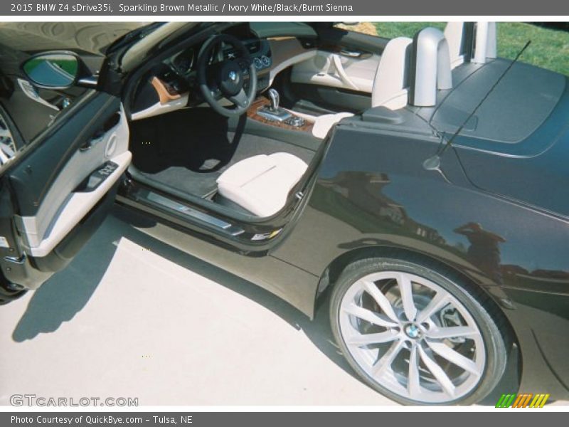 Sparkling Brown Metallic / Ivory White/Black/Burnt Sienna 2015 BMW Z4 sDrive35i