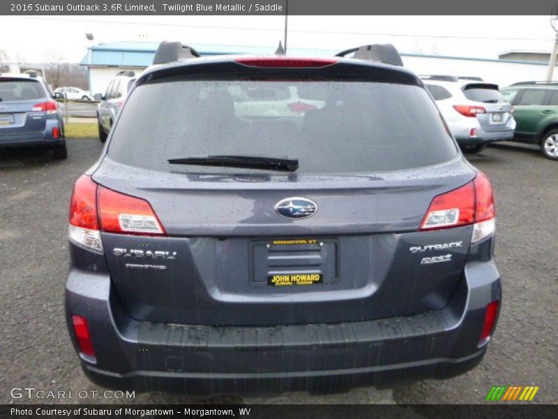 Twilight Blue Metallic / Saddle 2016 Subaru Outback 3.6R Limited