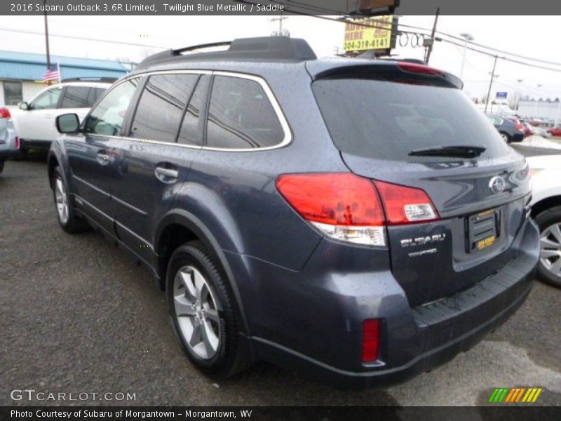 Twilight Blue Metallic / Saddle 2016 Subaru Outback 3.6R Limited