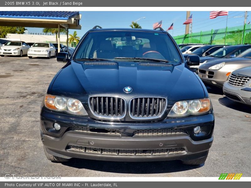 Jet Black / Sand Beige 2005 BMW X5 3.0i