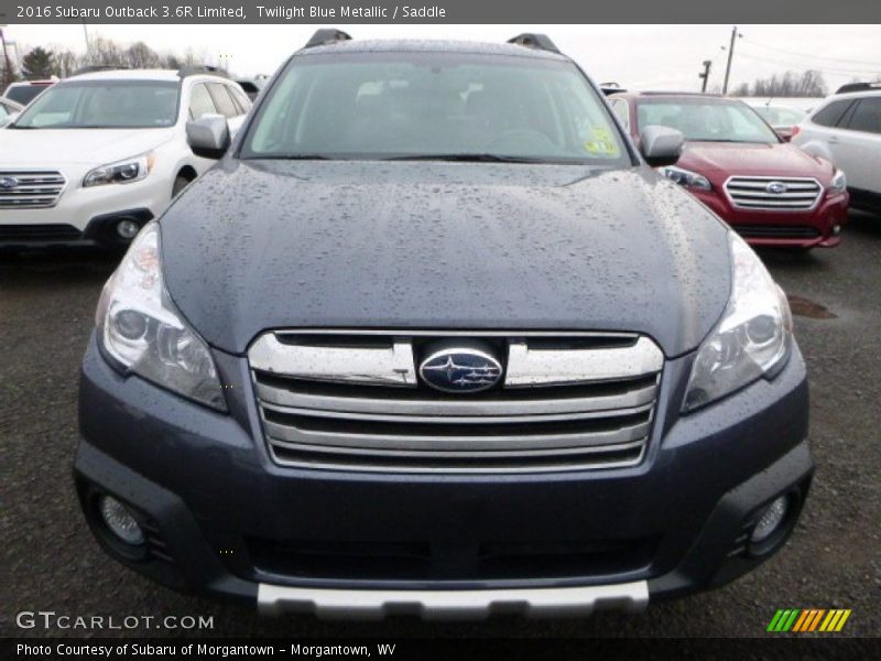 Twilight Blue Metallic / Saddle 2016 Subaru Outback 3.6R Limited