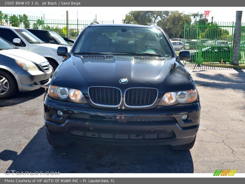 Jet Black / Sand Beige 2005 BMW X5 3.0i