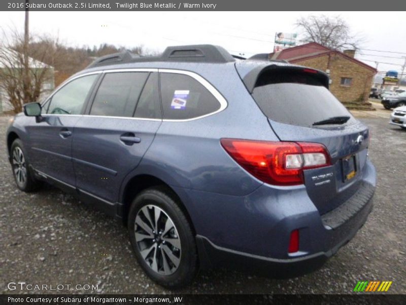 Twilight Blue Metallic / Warm Ivory 2016 Subaru Outback 2.5i Limited