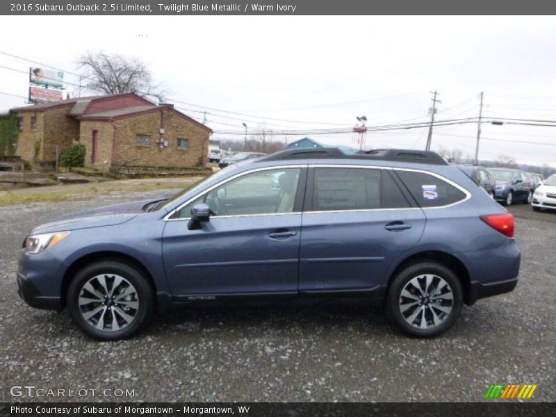 Twilight Blue Metallic / Warm Ivory 2016 Subaru Outback 2.5i Limited