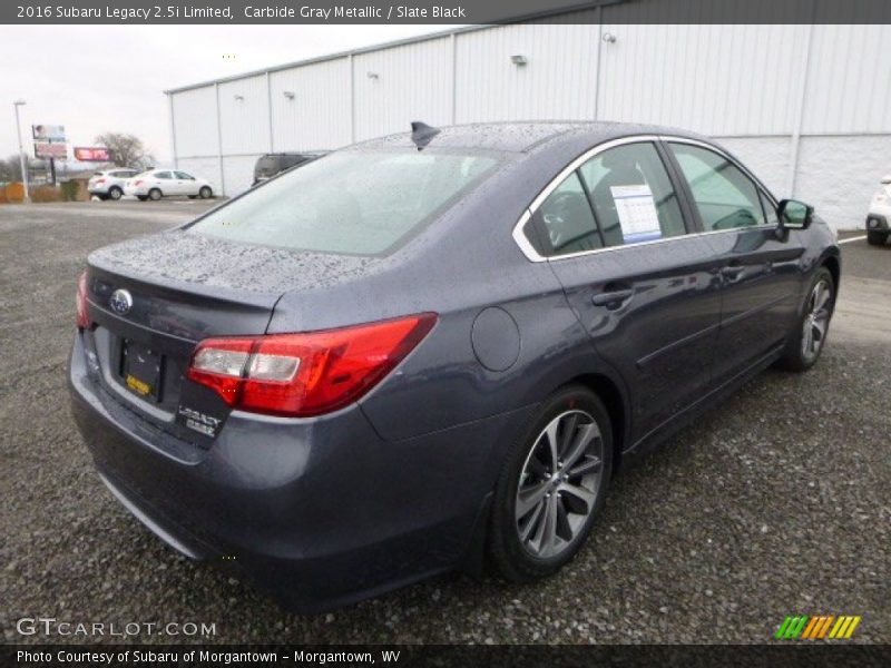Carbide Gray Metallic / Slate Black 2016 Subaru Legacy 2.5i Limited