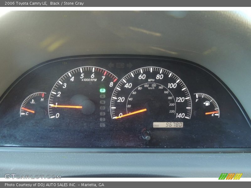 Black / Stone Gray 2006 Toyota Camry LE