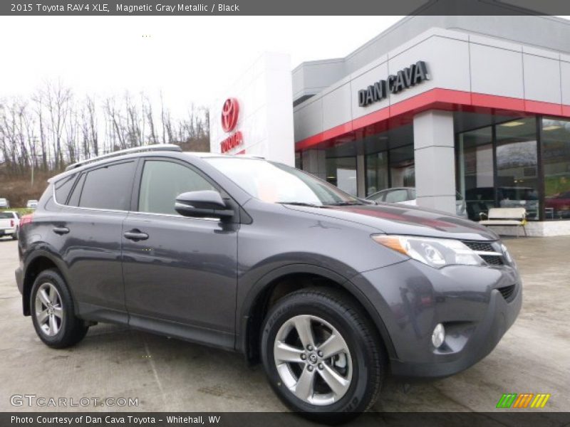 Magnetic Gray Metallic / Black 2015 Toyota RAV4 XLE