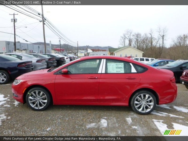 Redline 3-Coat Pearl / Black 2016 Chrysler 200 S AWD