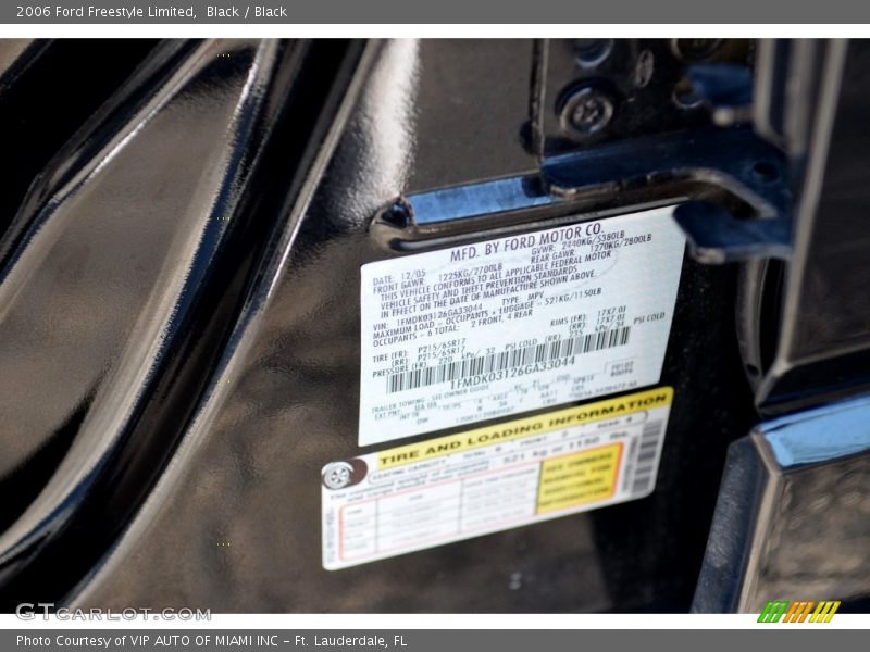 Black / Black 2006 Ford Freestyle Limited