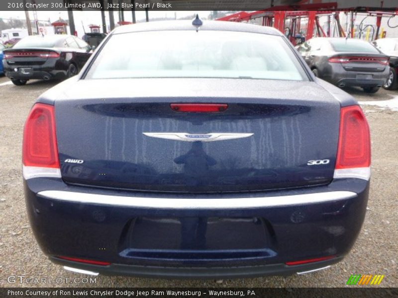 Jazz Blue Pearl / Black 2016 Chrysler 300 Limited AWD