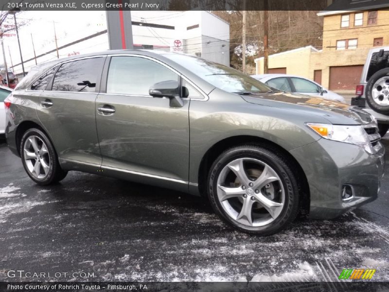 Cypress Green Pearl / Ivory 2014 Toyota Venza XLE