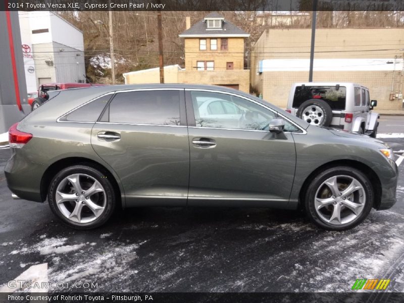 Cypress Green Pearl / Ivory 2014 Toyota Venza XLE