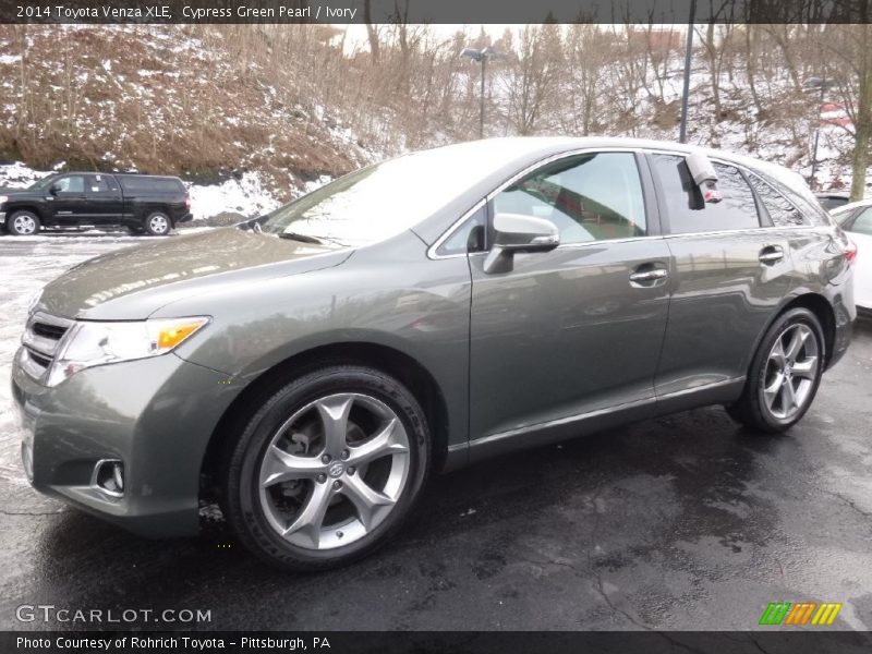 Cypress Green Pearl / Ivory 2014 Toyota Venza XLE