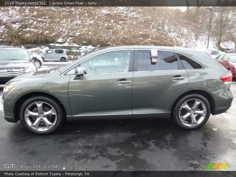 Cypress Green Pearl / Ivory 2014 Toyota Venza XLE