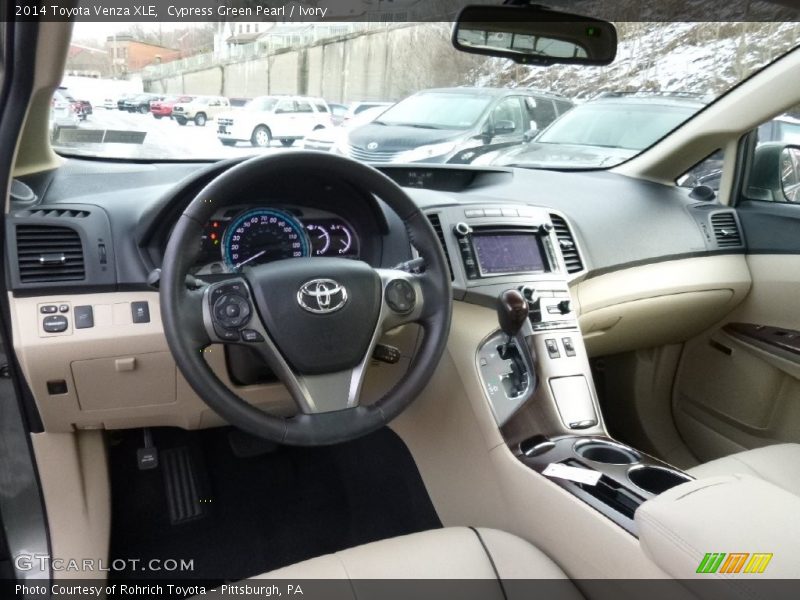 Cypress Green Pearl / Ivory 2014 Toyota Venza XLE
