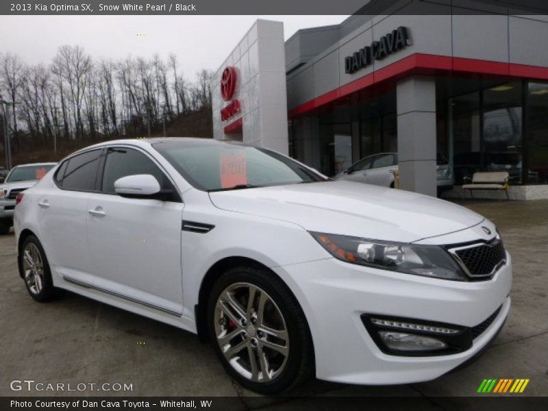 Snow White Pearl / Black 2013 Kia Optima SX
