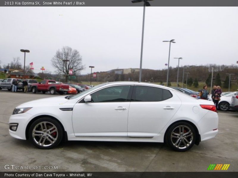 Snow White Pearl / Black 2013 Kia Optima SX