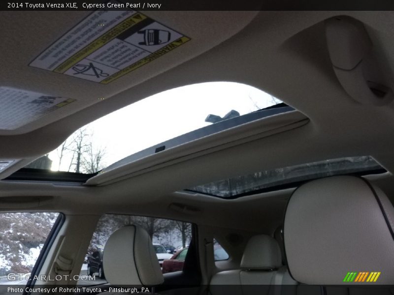 Cypress Green Pearl / Ivory 2014 Toyota Venza XLE