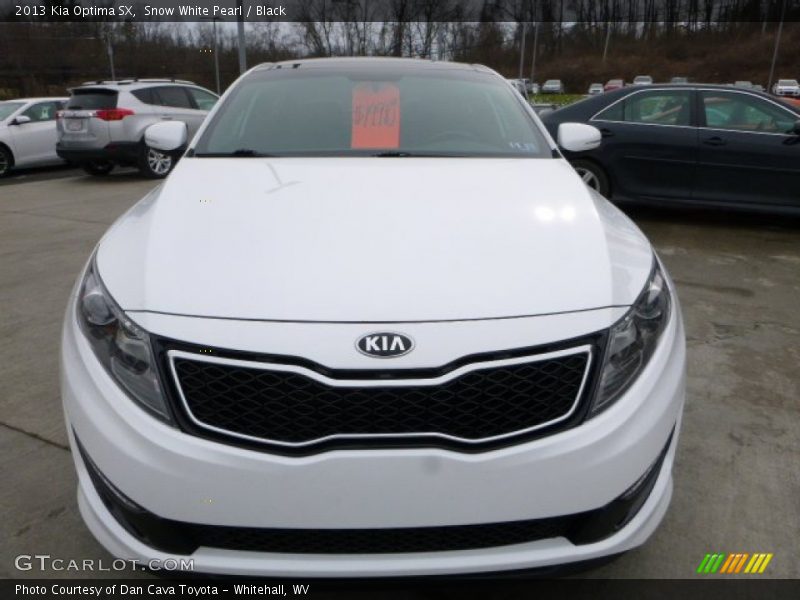 Snow White Pearl / Black 2013 Kia Optima SX