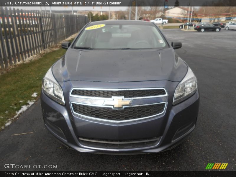 Atlantis Blue Metallic / Jet Black/Titanium 2013 Chevrolet Malibu LS