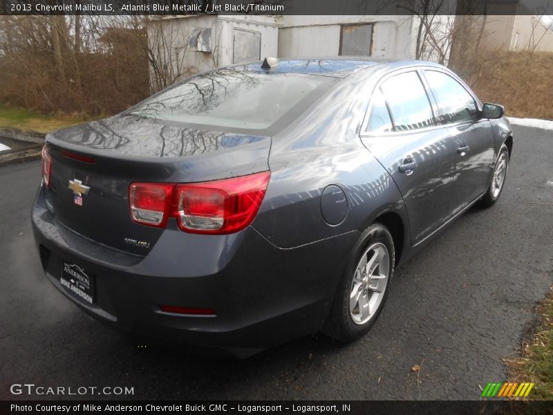 Atlantis Blue Metallic / Jet Black/Titanium 2013 Chevrolet Malibu LS
