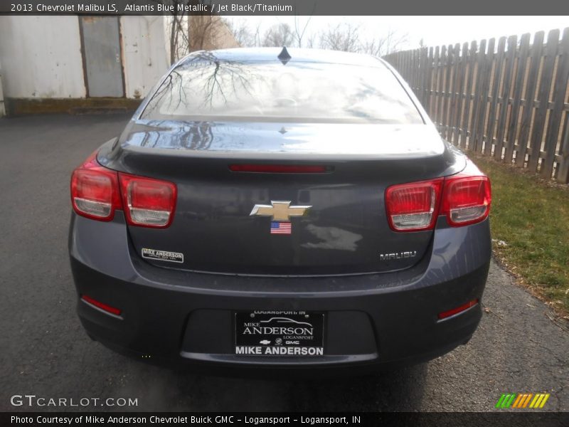 Atlantis Blue Metallic / Jet Black/Titanium 2013 Chevrolet Malibu LS