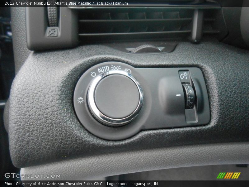 Atlantis Blue Metallic / Jet Black/Titanium 2013 Chevrolet Malibu LS