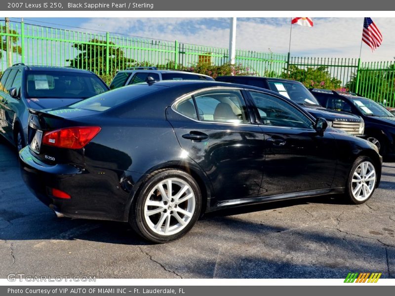 Black Sapphire Pearl / Sterling 2007 Lexus IS 250