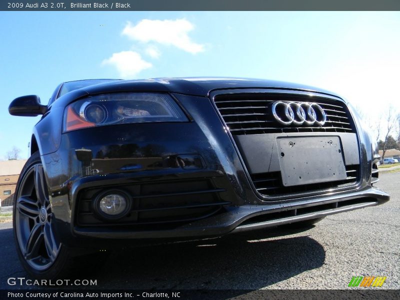 Brilliant Black / Black 2009 Audi A3 2.0T