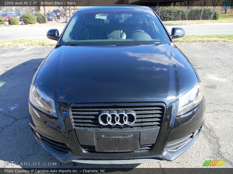 Brilliant Black / Black 2009 Audi A3 2.0T