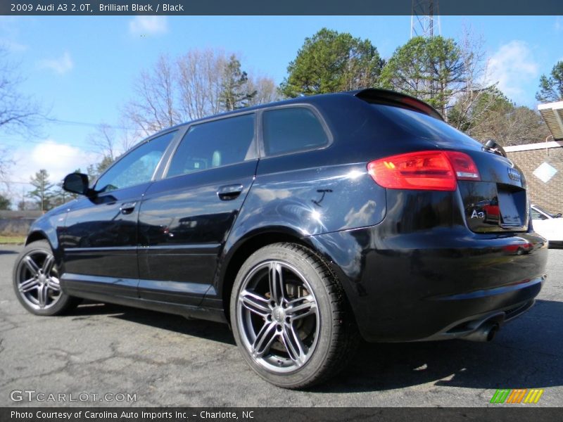 Brilliant Black / Black 2009 Audi A3 2.0T