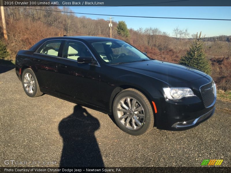 Gloss Black / Black/Linen 2016 Chrysler 300 Limited AWD