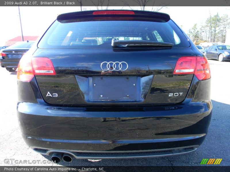 Brilliant Black / Black 2009 Audi A3 2.0T