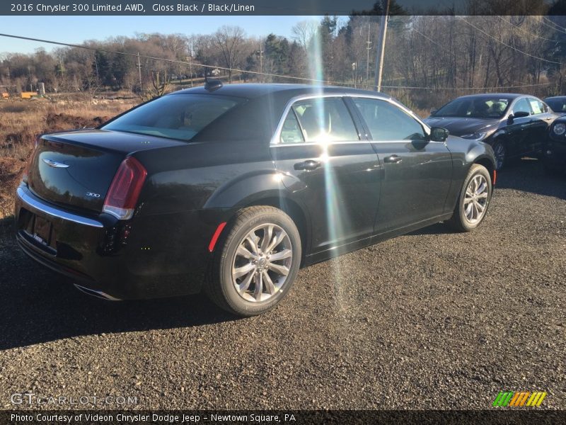 Gloss Black / Black/Linen 2016 Chrysler 300 Limited AWD