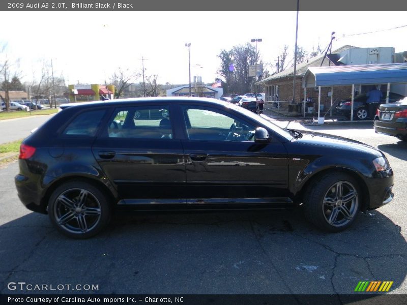 Brilliant Black / Black 2009 Audi A3 2.0T