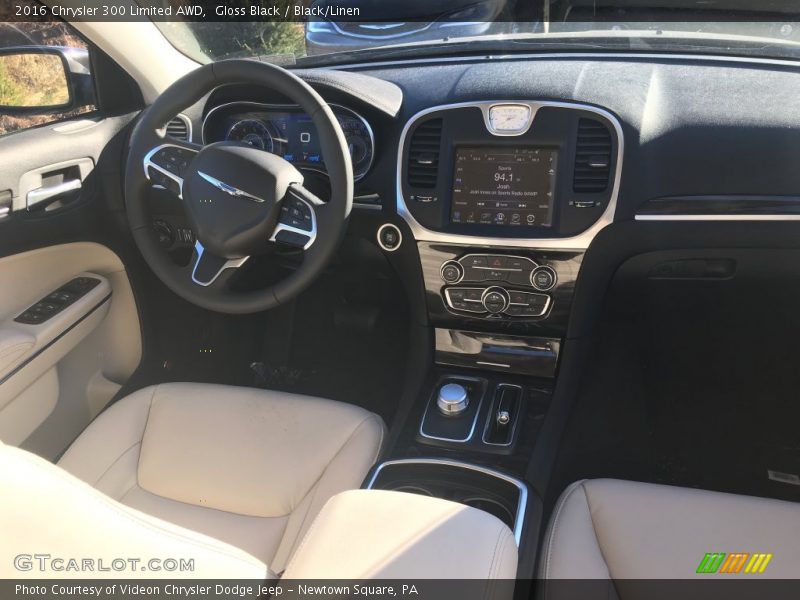 Gloss Black / Black/Linen 2016 Chrysler 300 Limited AWD